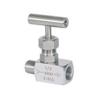 Válvula de agulha 3/8&quot; do aço em barra 300 de AISI 316 ISO ASTM 351 GR do RUÍDO. CF8M Body