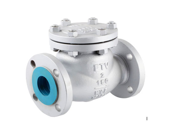 Válvula de retenção giratória de aço fundido H44H Válvula de retenção de flange de alta temperatura para vapor