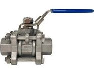TOBO Indústria Química Aço inoxidável 3 PCS válvula manual três peças não-retornável tri-clamp sanitária válvula de bola