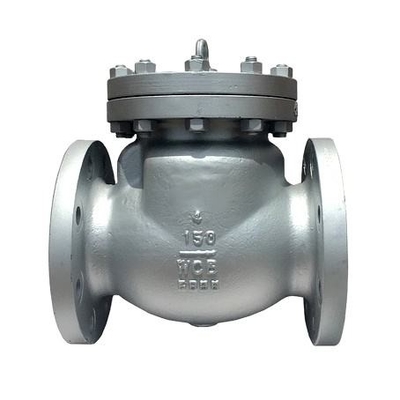 Válvula de retenção giratória de aço fundido H44H Válvula de retenção de flange de alta temperatura para vapor