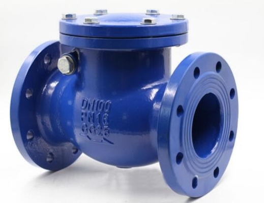 Fabricante de válvula de retenção de giro de flange de ferro fundido DN100 4 polegadas PN10 com preço competitivo