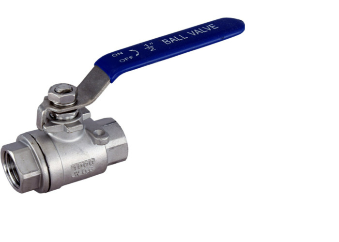 Válvula de bola de aço inoxidável da linha fêmea do punho 2pc da tração de Aohoy 304 316L BSP NPT para a água