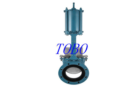 Válvula de guilhotina de cerâmica pneumática de alta temperatura TOBO 3 5 polegadas Dn100