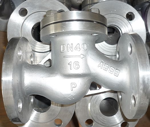 Válvula de verificação a mola PN da bola do disco de Liffting 16, extremidades integrais 0 da flange